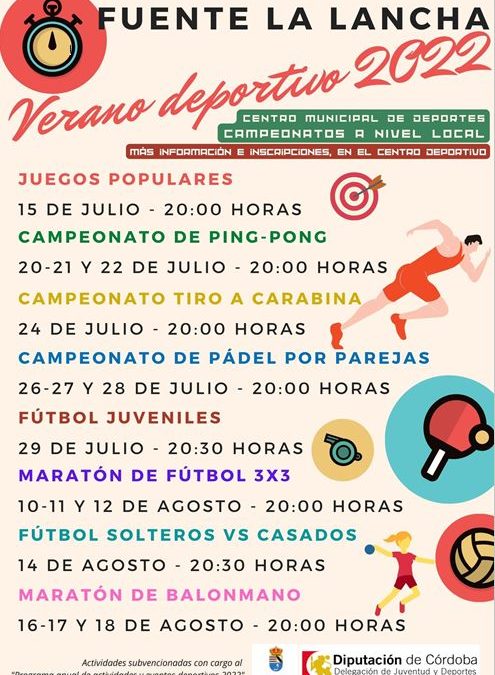 Cartel Verano Deportivo 2022