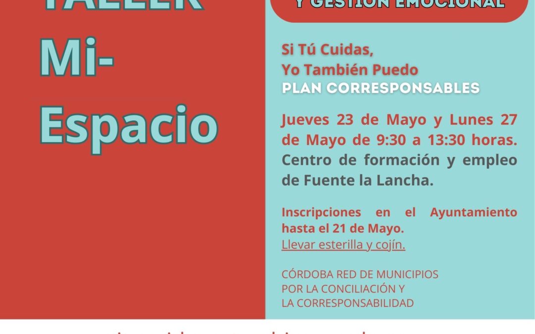 TALLER Mi-Espacio. TÉCNICAS DE RELAJACIÓN Y GESTIÓN EMOCIONAL